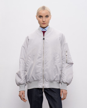 Dondup Сірий бомбер з драпіруванням DJ773PX0142DXXX
