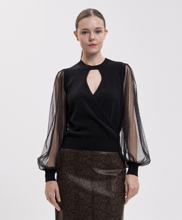 Twinset Черный джемпер 262TT3420 изображение 3