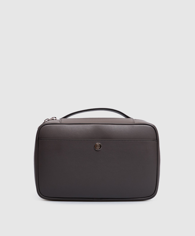 Brunello Cucinelli Коричнева шкіряна сумка Travel MWZNBU441