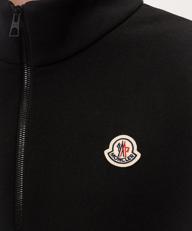 Moncler Черный свитшот с нашивкой логотипа L20918G00059899V4 изображение 5