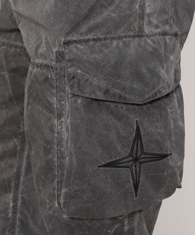 Stone Island Серые карго с эффектом потертости L2S153100053S00V1 изображение 5
