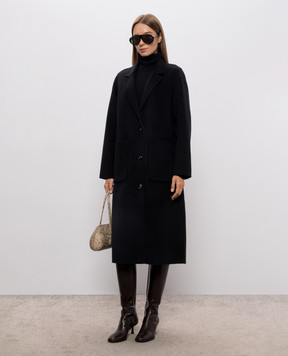 Woolrich Чорне пальто з вовни CFWWOU2217FRUT3792