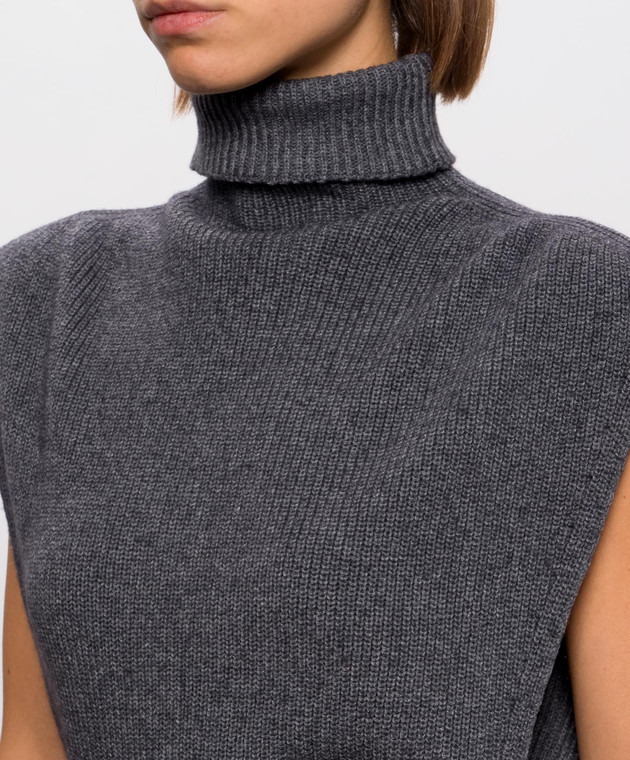 Twinset Серое платье с шерстью 262TP3053 изображение 4