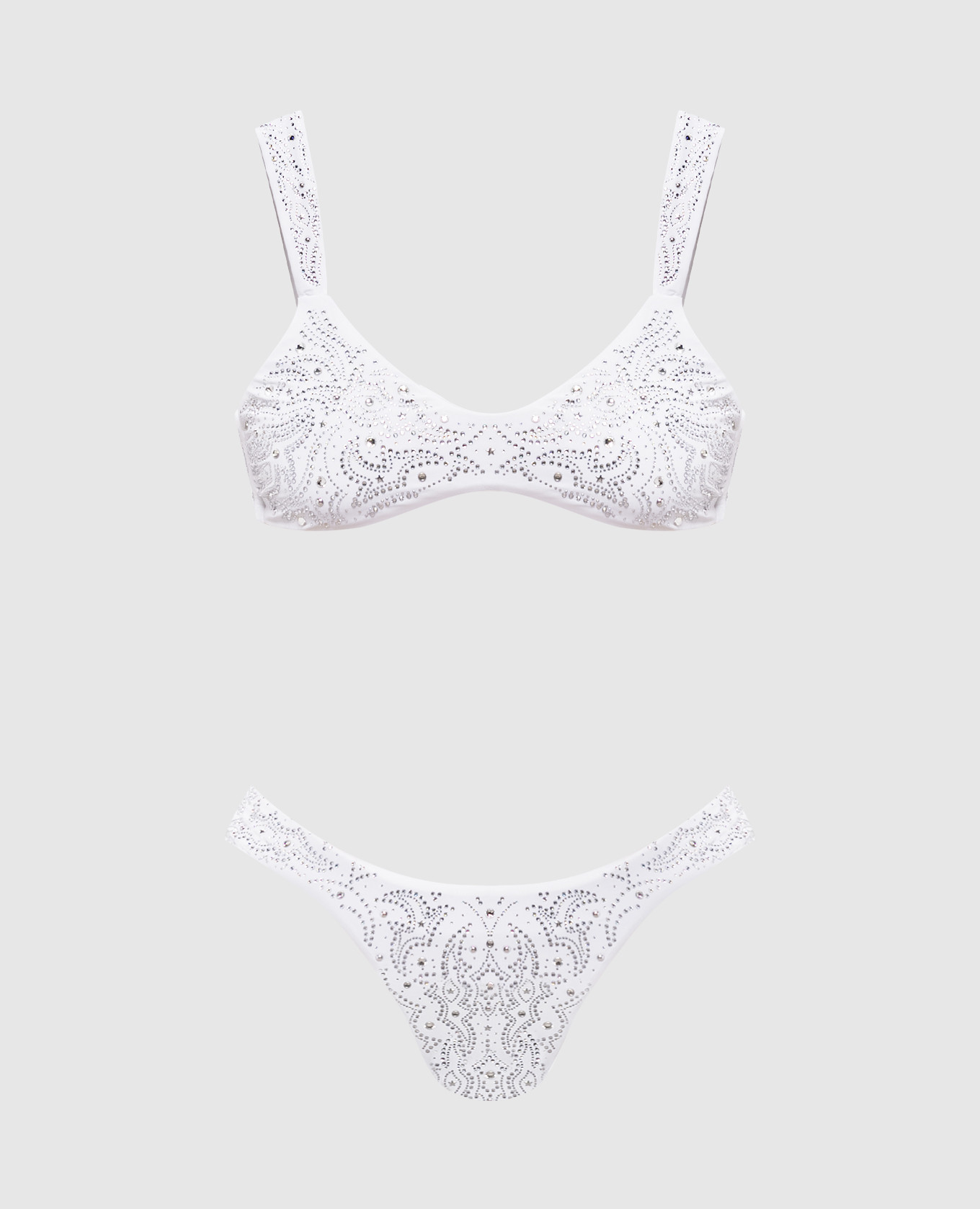 

Белый купальник Texano с кристаллами, Раздельные купальники