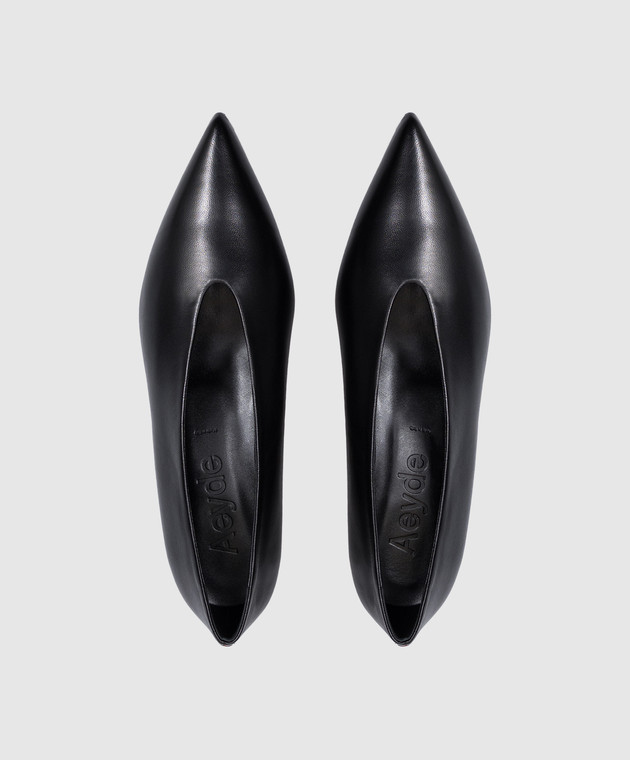 Aeyde Черные кожаные туфли Clara PUCROP35KT0122800007 изображение 4