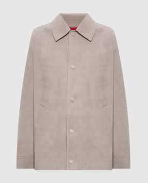 Max & Co Серая замшевая куртка BOEMIA MCOBOEMIA