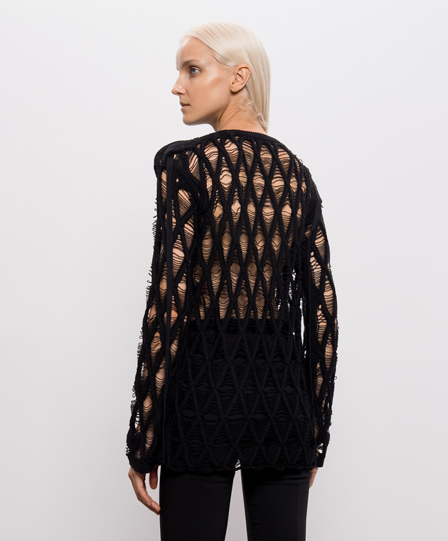 Ann Demeulemeester Чорний джемпер Izabel з кашеміром B0014343KN085 зображення 4