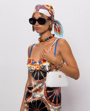 Dolce&Gabbana Платок из шелка в брендовый принт FN092RGDDU4