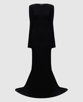 Ann Demeulemeester Черное платье макси Jesse B0011347FA045