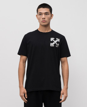 Off-White Чорна футблка Metal Off 44MAA027F5J00A