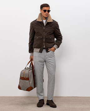 Brunello Cucinelli Джемпер бежевого цвета из кашемира M2200124