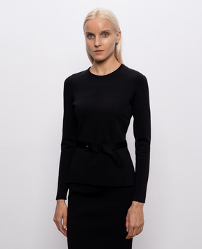 Tom Ford Черный джемпер с поясом MAK1494YAX1085