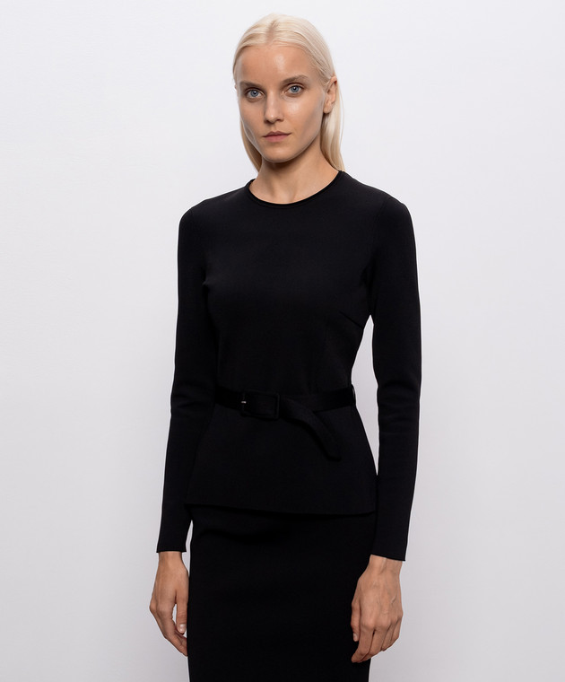 Tom Ford Чорний джемпер з поясом MAK1494YAX1085 зображення 3