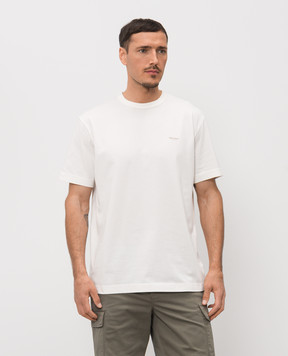 Woolrich Біла футболка з принтом логотипа CFWOTE2012MRUT5334