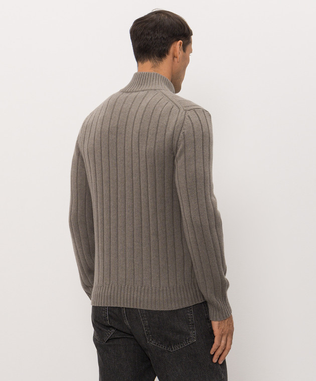 Brunello Cucinelli Сірий кардиган M22506006 зображення 4