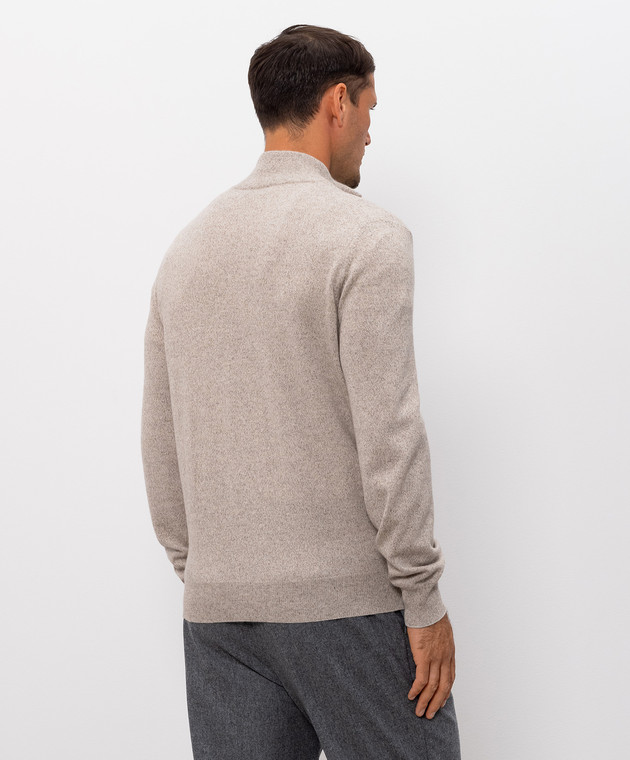 Brunello Cucinelli Бежевый кардиган из кашемира MQS00106 изображение 4