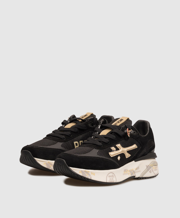 Premiata Черные комбинированные кроссовки Moerun MOERUND7799 изображение 2