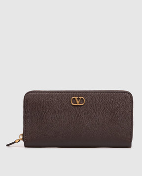 Valentino Коричневый кожаный кошелек VLogo 9W2P0BB3SNP