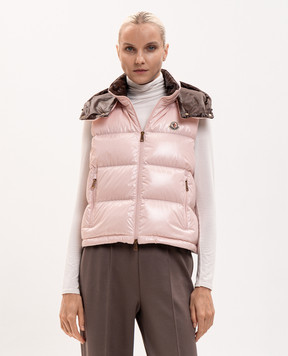 Moncler Розовый пуховый жилет Niverolle L20931A00005597EU