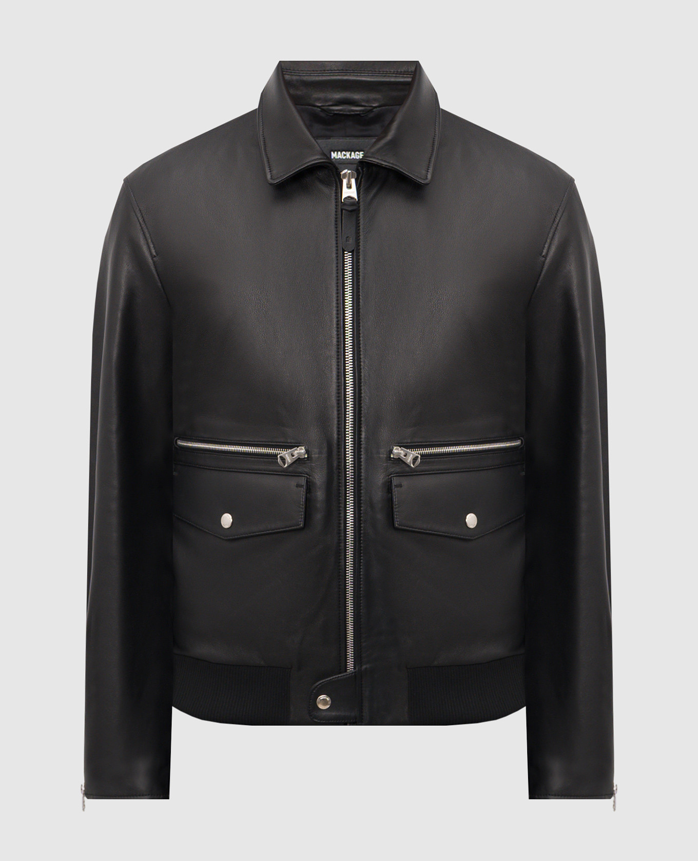 

Черная кожаная куртка JAKARI, Черный, Кожаные куртки