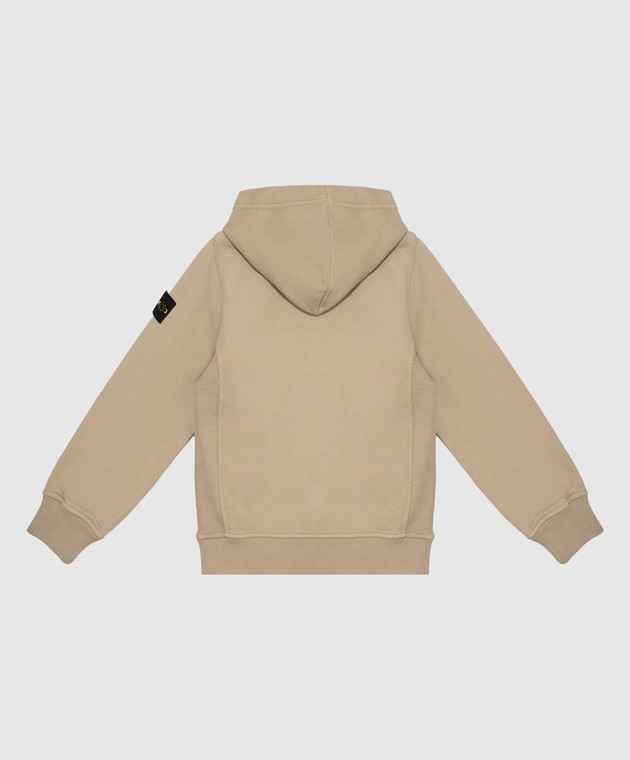 Stone Island Детская спортивная куртка цвета хаки с патчем логотипа L2S166100006S0A201012 изображение 2
