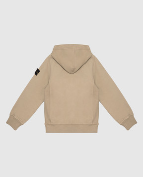 Stone Island Детская спортивная куртка цвета хаки с патчем логотипа L2S166100006S0A2068