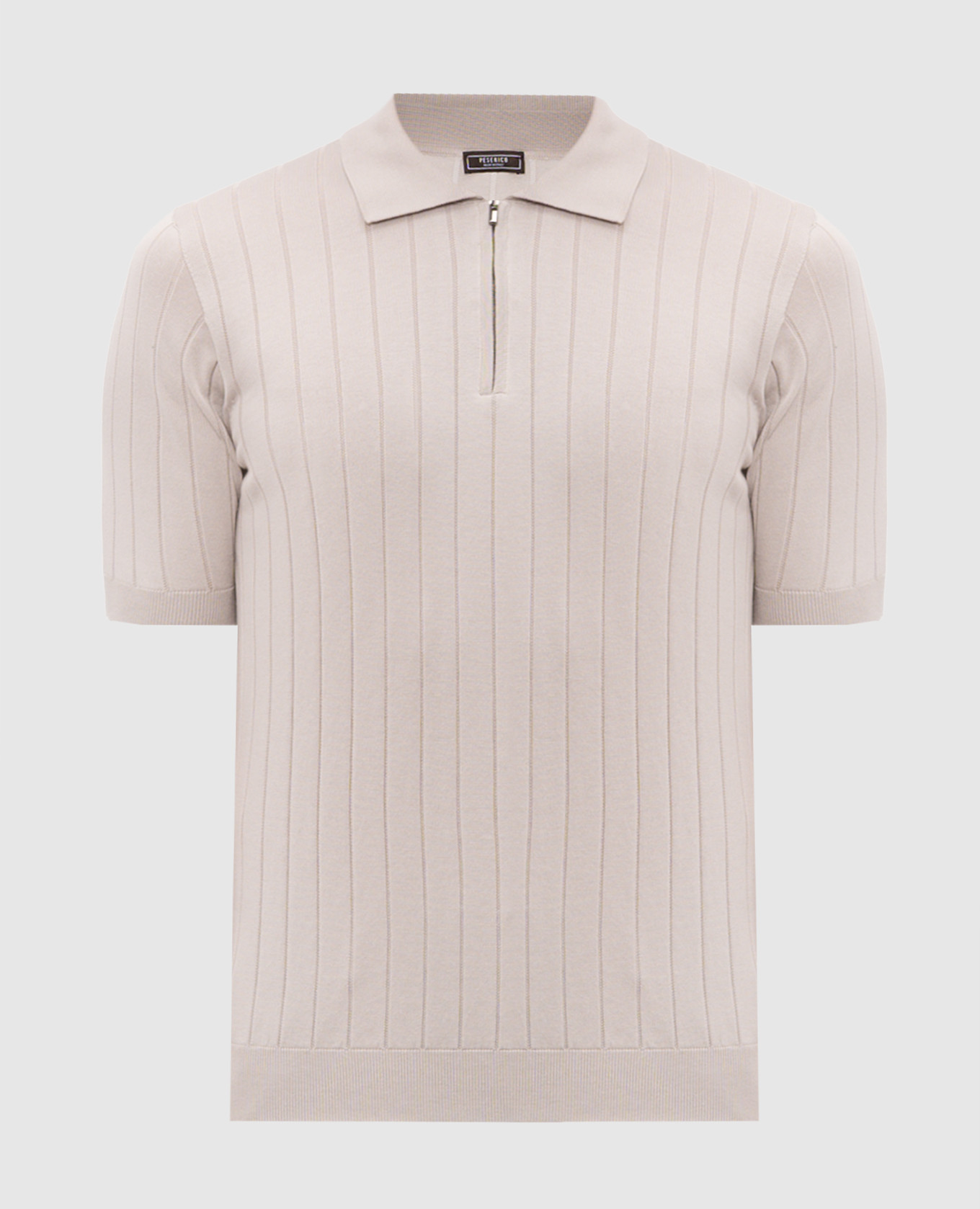 

Бежевое поло с шелком, Бежевый, Поло