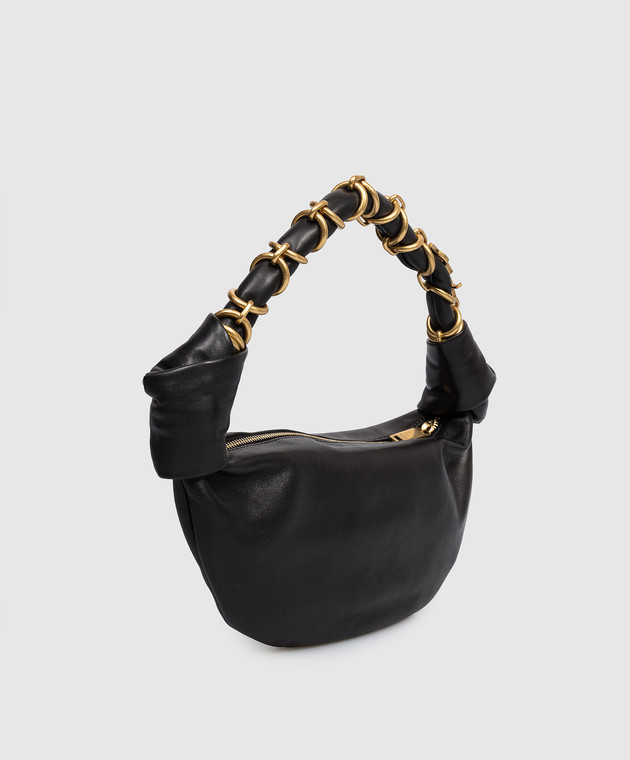 Saint Laurent Чорна шкіряна сумка-хобо AMALIA 862558AACX7 зображення 3