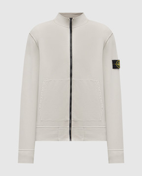 Stone Island Сіра спортивна куртка з логотипом L1S156100063S0051