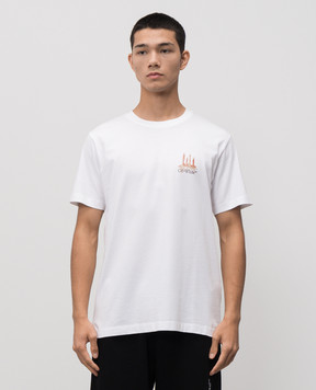 Off-White Біла футболка Building Arrow 44MAA027F5J002