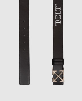 Off-White Двухсторонний кожаный ремень с эмблемой OMRB14GC99LEA001