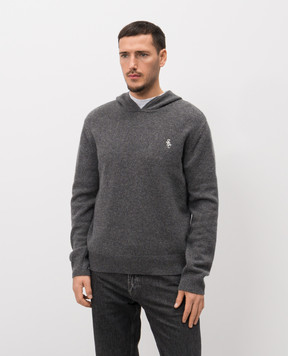 Sporty & Rich Сіре худі SRC з кашеміру та вовни WS08462302GY04