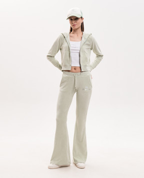 Sporty & Rich Белый топ Juicy Crown в рубчик TO116716689WH01