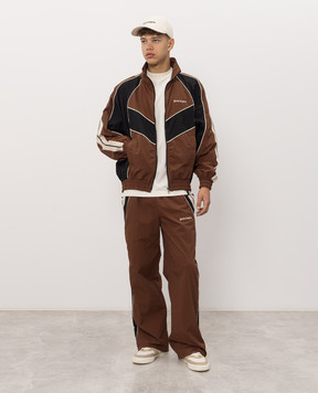 Palm Angels Коричнева спортивна куртка Hollywood PAMEB002FB001