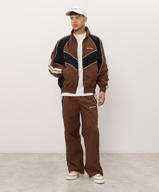 Palm Angels Коричневая спортивная куртка Hollywood PAMEB002FB001 изображение 2