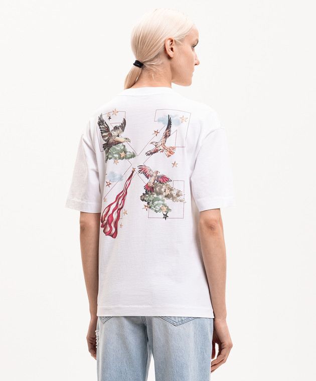 Off-White Біла футболка Dream Arrow 29A00302T зображення 4