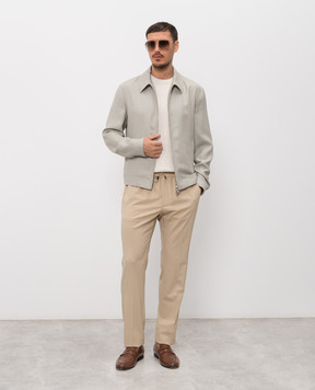 Stefano Ricci Зелена куртка з кашеміру, шовку та льону M7J6100190C168HA