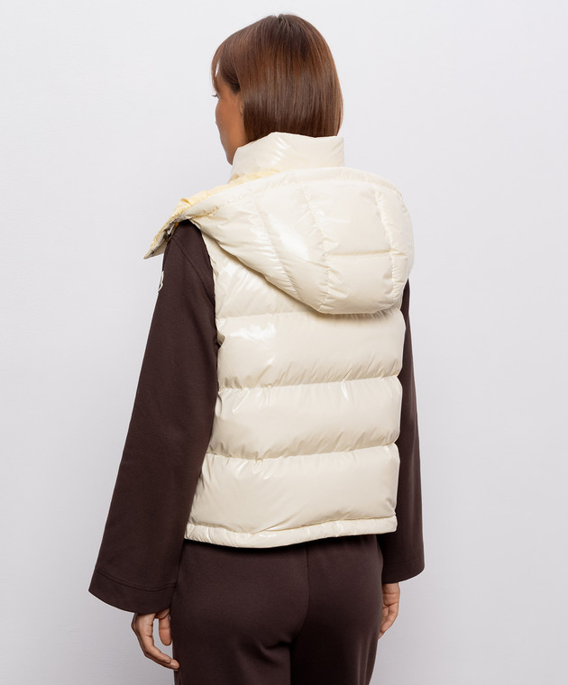 Moncler Пуховой жилет Niverolle цвета айвори L20931A00005597EU изображение 4