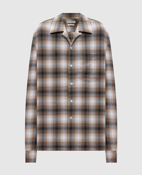 JW Anderson Серая рубашка в клетку SH0399PG1889