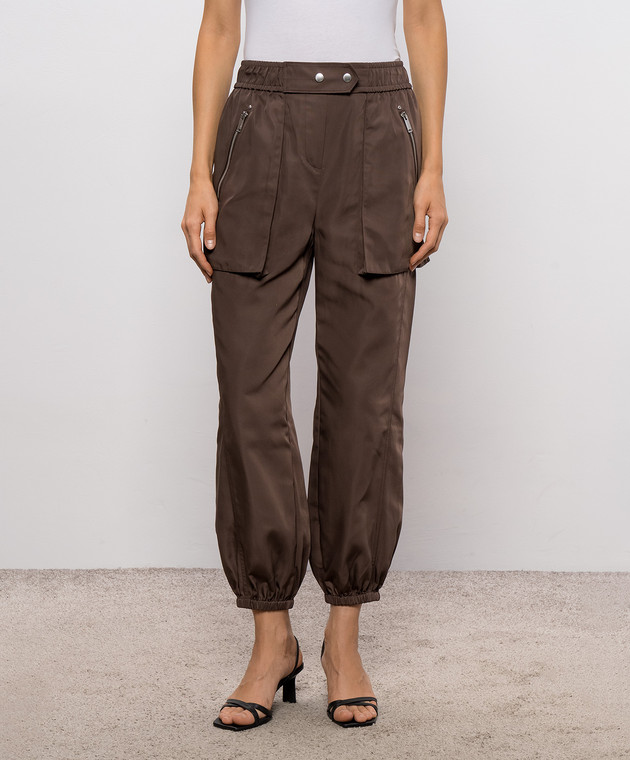 3.1 Phillip Lim Коричневые джоггеры F26151433HON изображение 3