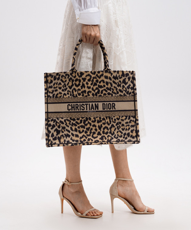 Christian Dior Сумка-тоут Book в леопардовый узор M1286ZRHM изображение 2