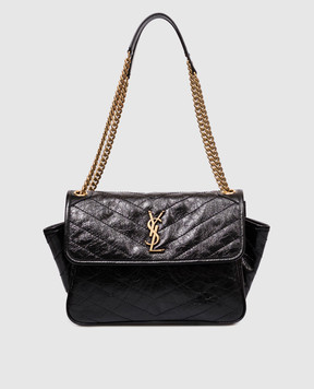 Saint Laurent Чорна шкіряна сумка NIKI 8129430EN07