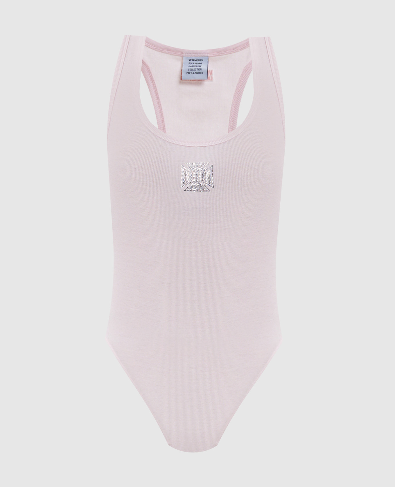 

Розовый боди с логотипом, Боди