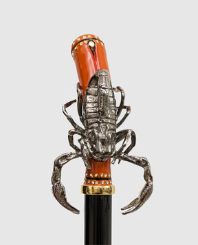 Pasotti Золотистый рожок Scorpion с кристаллами Swarovski PFPEXXK40