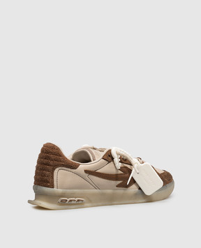 Off-White Коричневі комбіновані кросівки End Of Play OF06005210