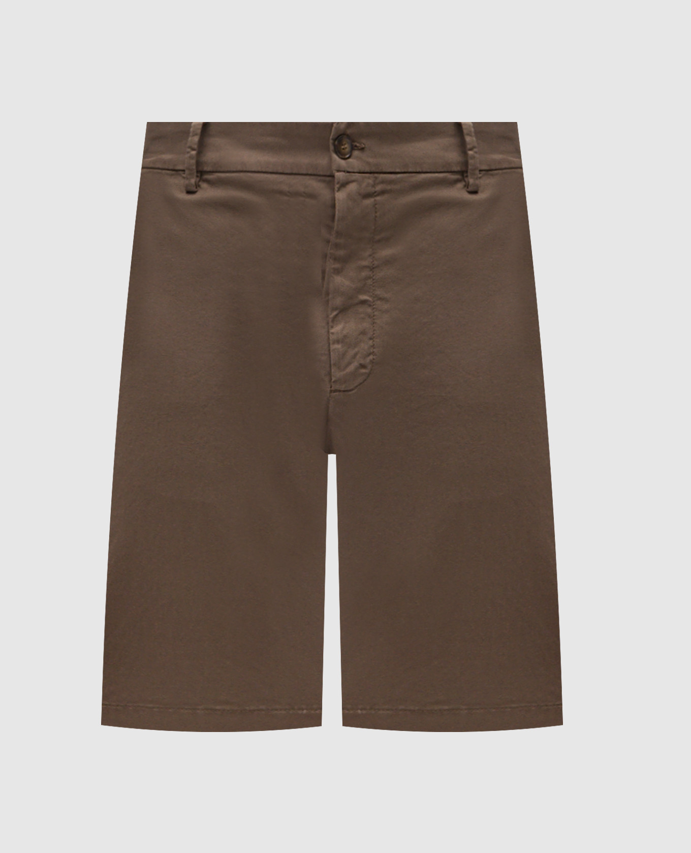 Коричневые шорты с хлопком