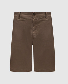 Canali Коричневые шорты с хлопком PT01636D95609