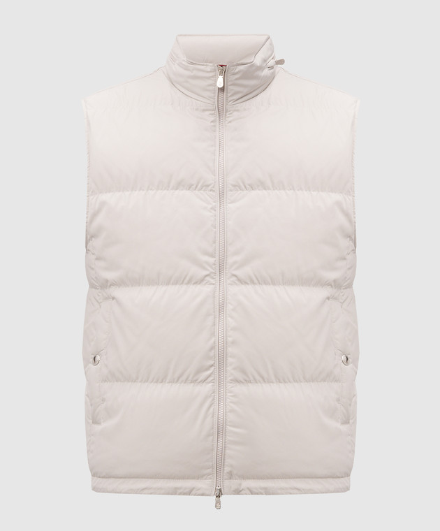 Brunello Cucinelli Пуховий жилет сірого кольору MV4081611