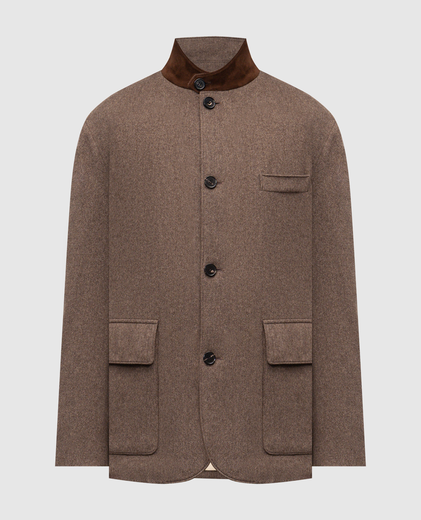 Коричневая куртка Roadster из кашемира