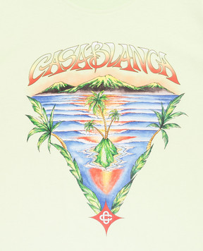 Casablanca Детская зеленая футболка Innocence Triangle KSP26JTS03802EXBC